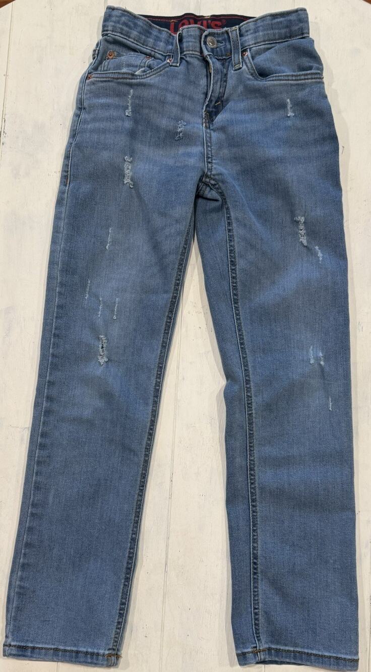 Levis Kids Jeans Blue 514 Straight Fit Performance Denim Size 10